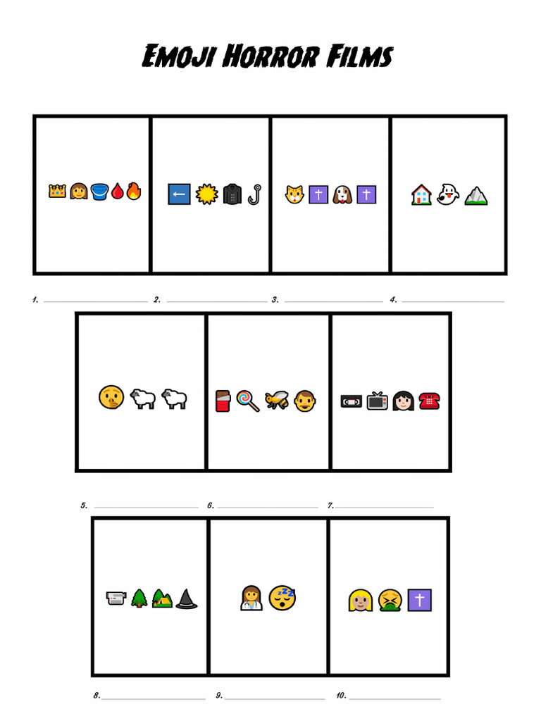Picture Rounds Emoji & Drawing | PDF