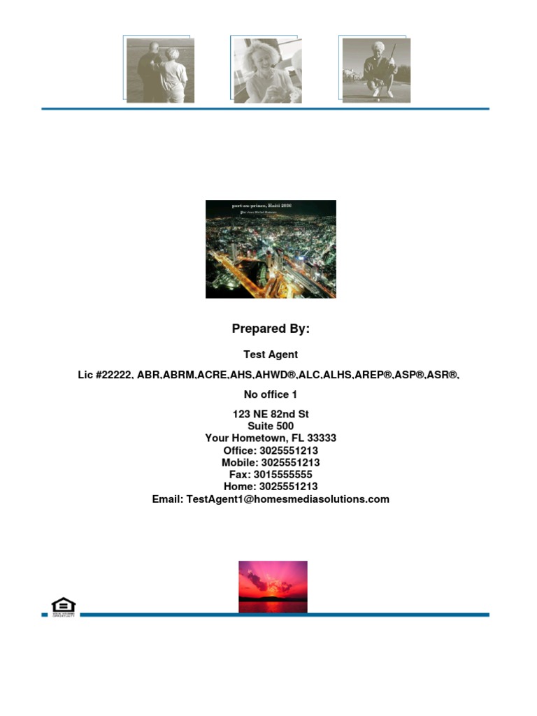 Prepared By:: Test Agent | PDF | Kitchen | Bedroom