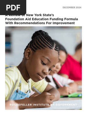 2024-12 Foundation Aid Report | PDF | Consumer Price Index | Poverty