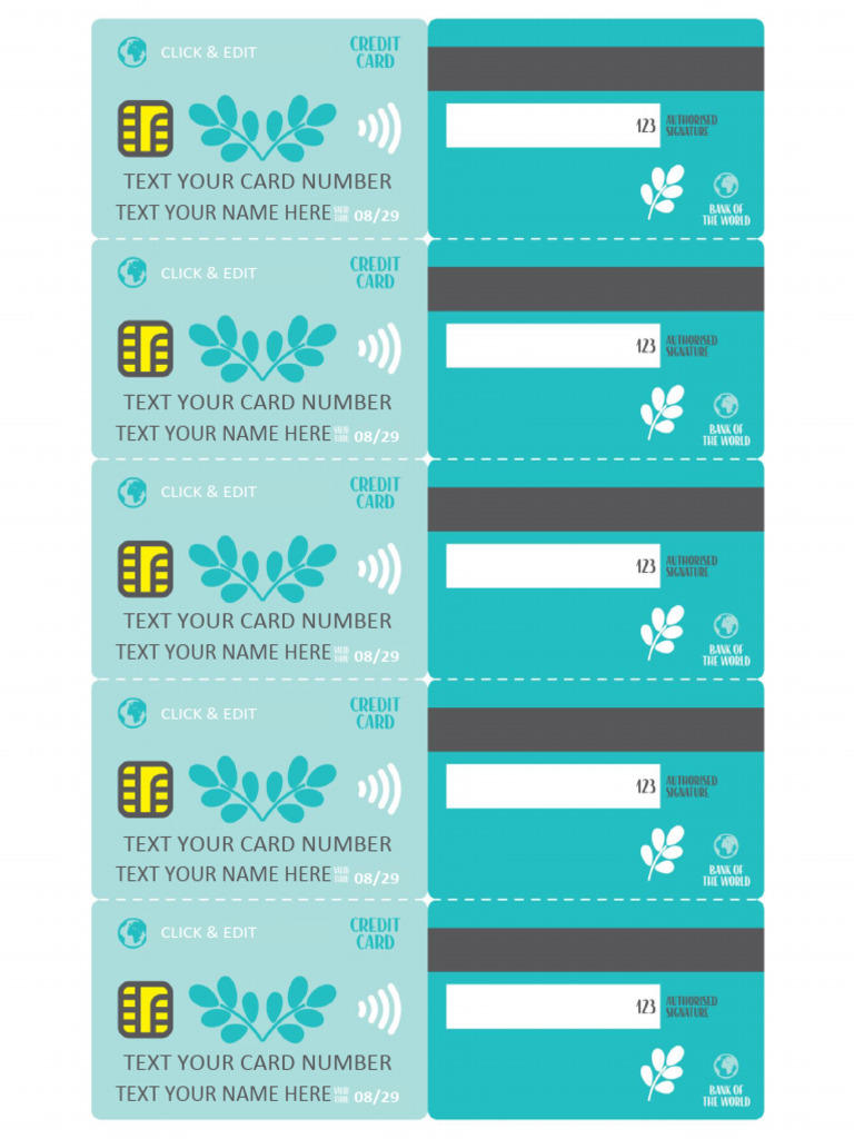 Card Number Input Form | PDF