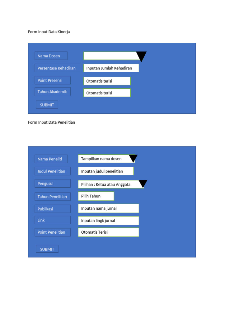 Desain Form Penelitian | PDF