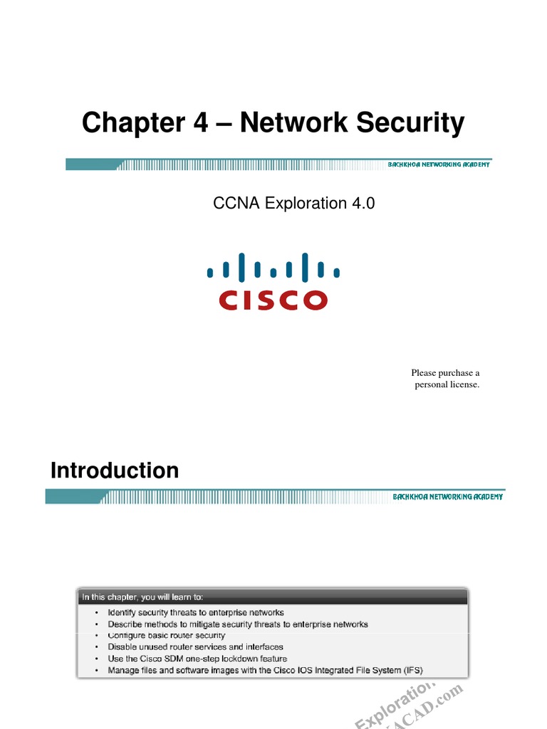 CCNA Exp4 - Chapter04 - Network Security | PDF | Denial Of Service ...