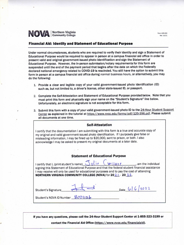 Statement of Educational Purpose | PDF