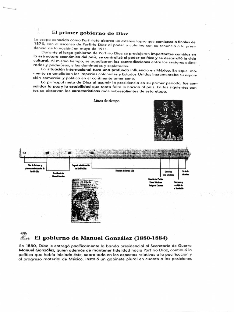 El Porfiriato: Poder y Progreso en México | PDF | México | Ciencias ...