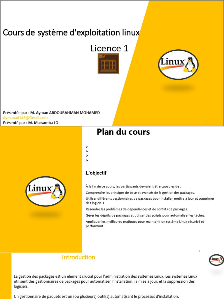 Cours 5 Gestion Des Packages | PDF | Linux | Distribution Linux