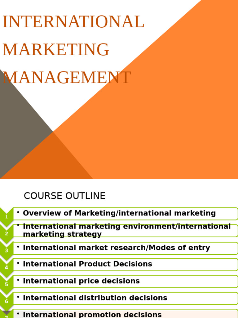 International Marketing Handout 2022-P1 | PDF | Marketing | Market ...