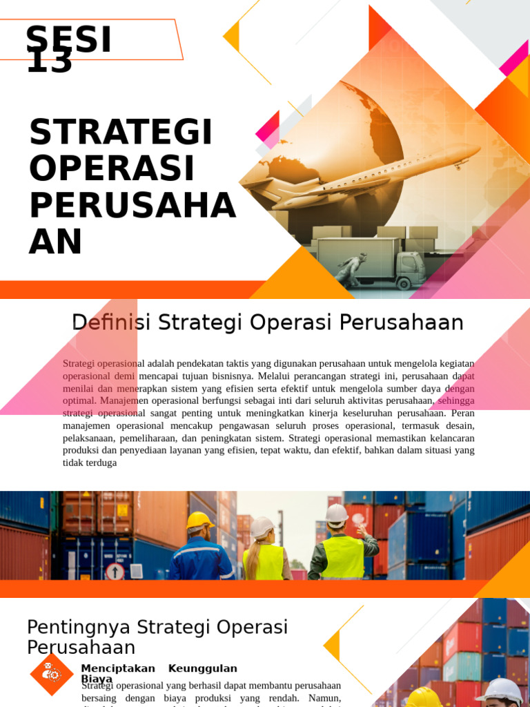 Strategi Operasional Perusahaan Efektif | PDF
