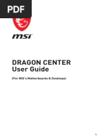MSI Center User Manual | PDF | Wi Fi | Screenshot