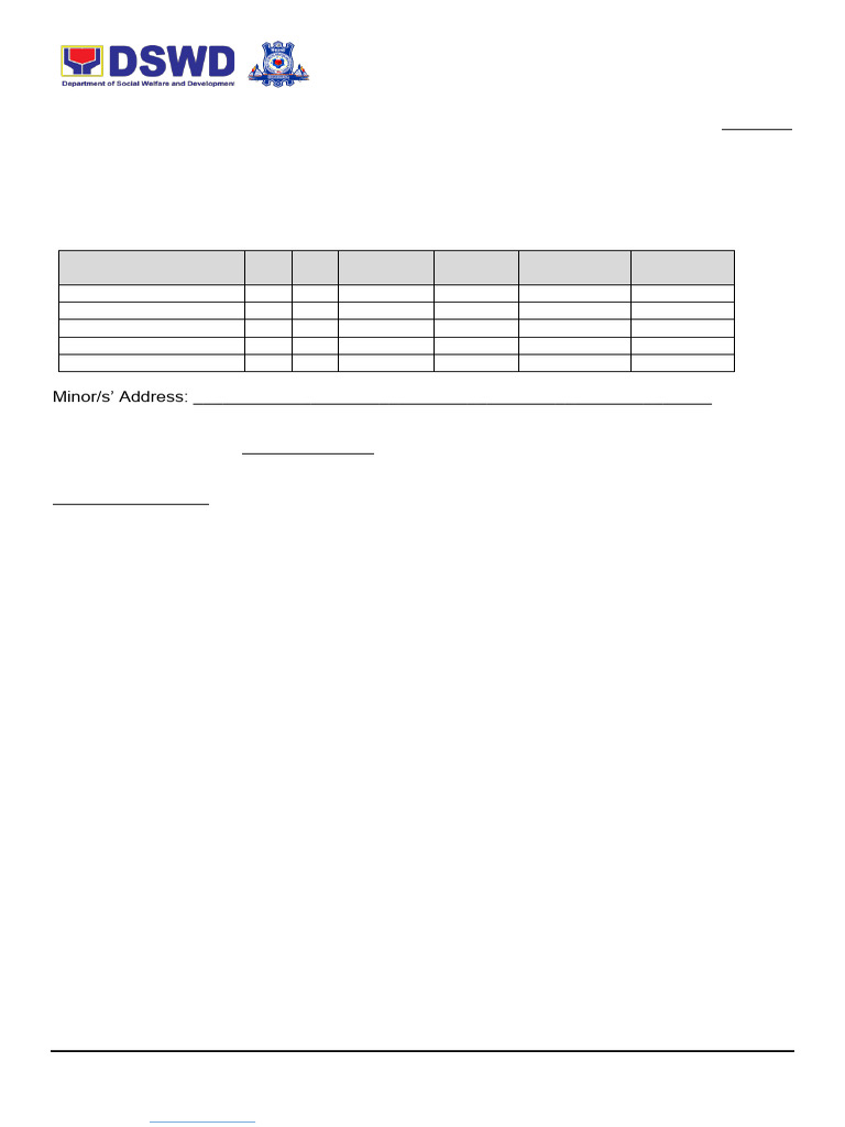 DSWD PMB GF 005 Application Form | PDF | Social Institutions | Family