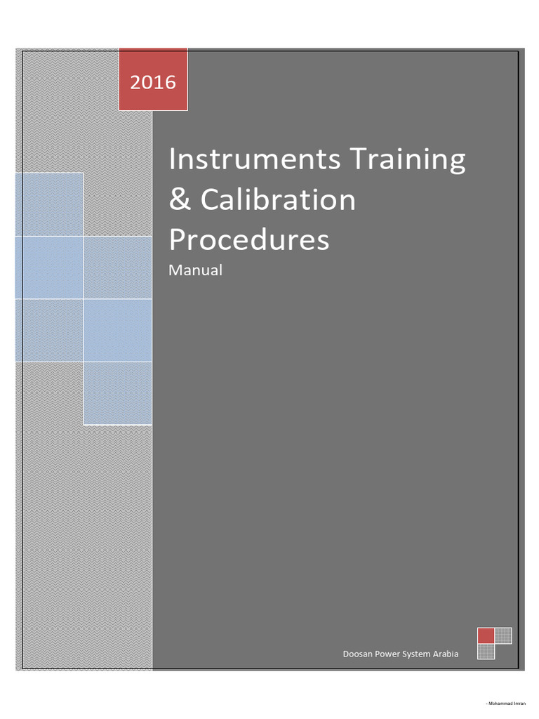 Power Plant Instrumentation & Calibration Guide | PDF | Flow ...