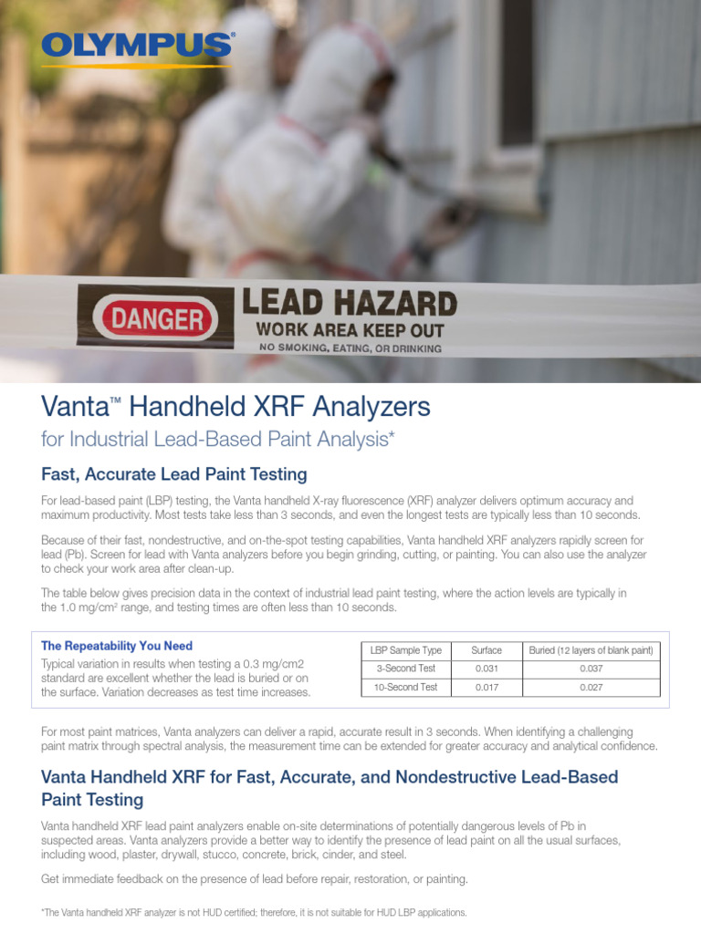 LeadPaintAnalysis Letter 201908 Web | PDF | Lead