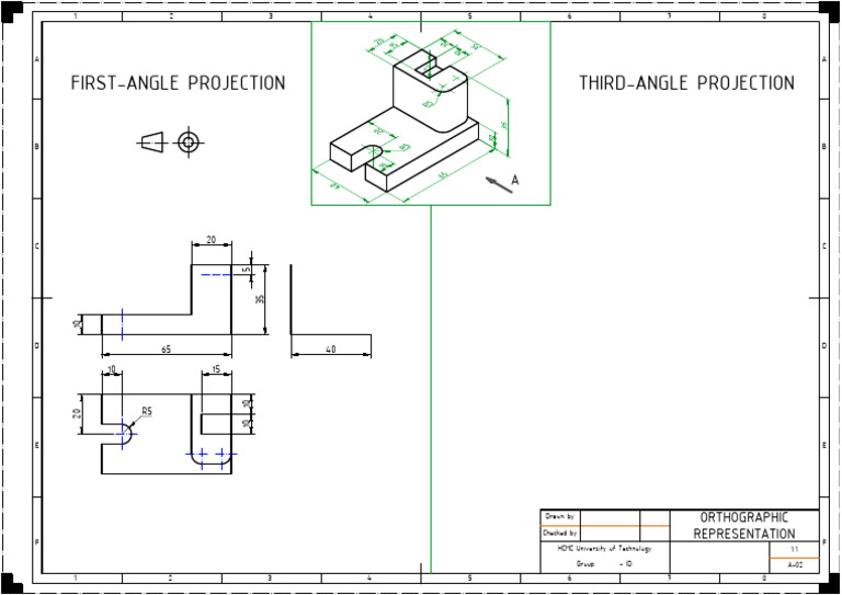 Orthographic Projection Techniques Guide | PDF