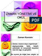 2010- 2011 SINIF YÖNETİMİ SUNUMU 9 - ZAMAN YÖNETİMİ VE OKUL