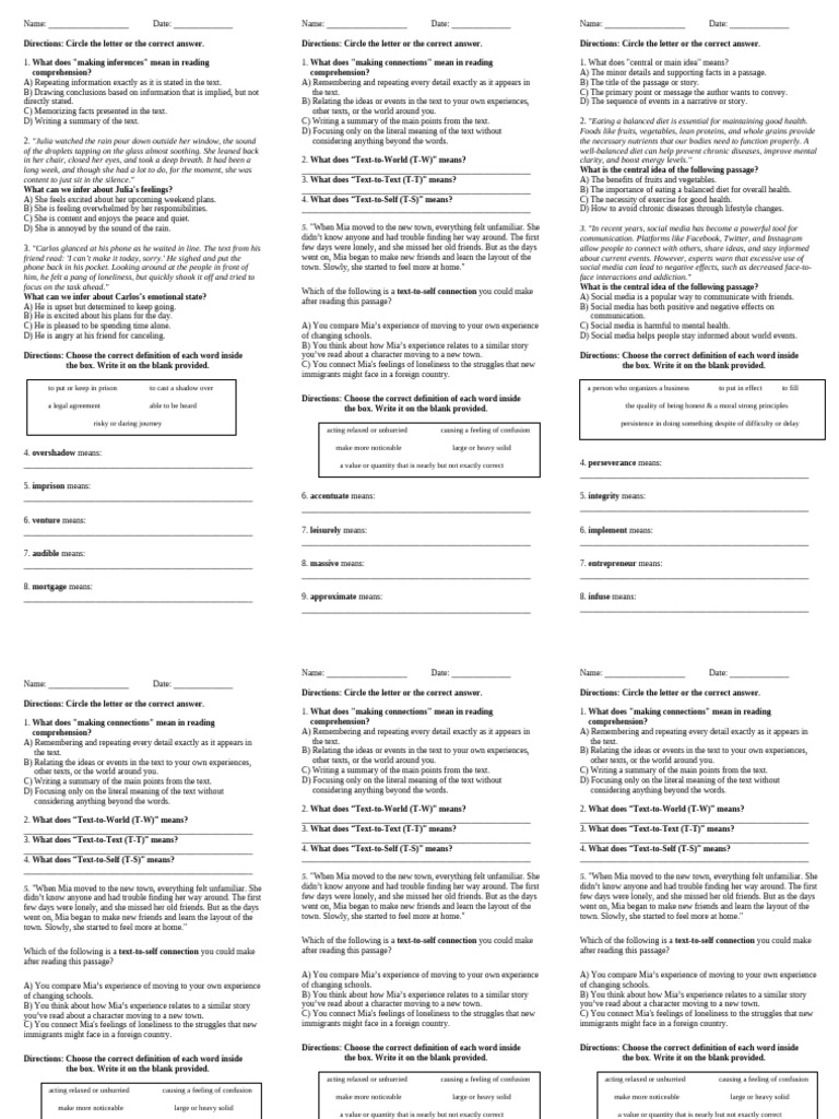 First short quiz pdf healthy diet loneliness