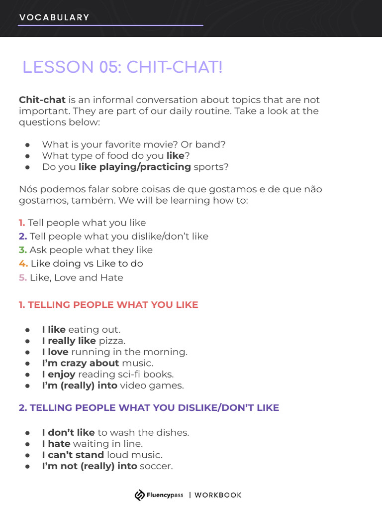 Chit-Chat: Conversational Skills Guide | PDF