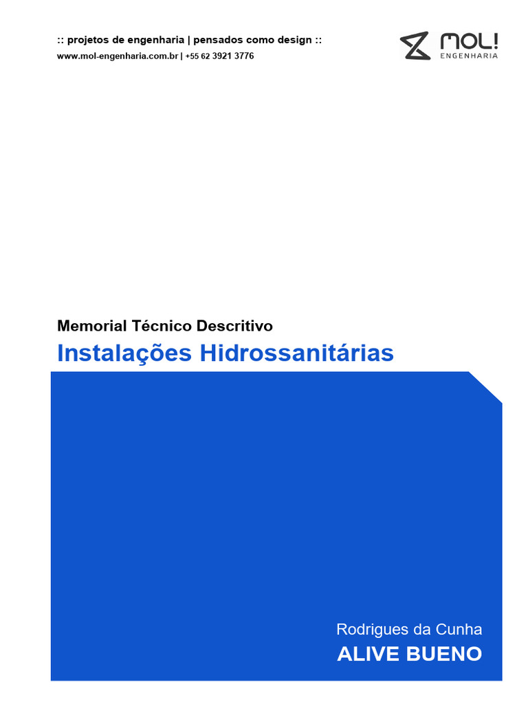 Memorial Descritivo | PDF | Válvula | Pressão