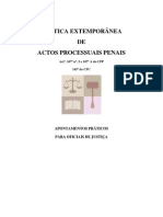 PRÁTICA EXTEMPORÂNEA DE ACTOS PROCESSUAIS - CFJ - Processopenal - Praticaextemporanea
