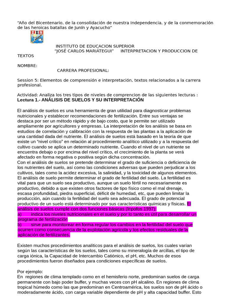 FICHA S5-Pa | PDF | Agronomía | Agricultura