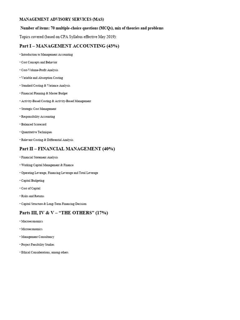 BSA 4204 MAS | PDF | Mergers And Acquisitions | Consultant