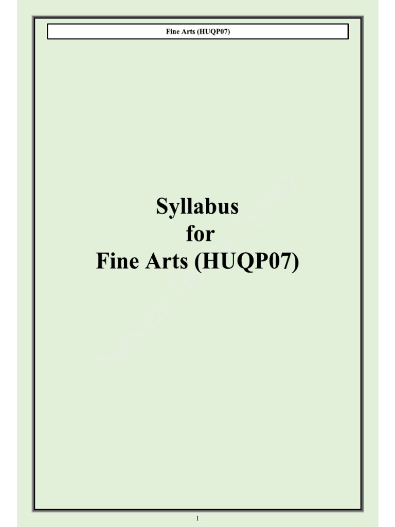 Fine arts syllabus 027d97bd77e5d pdf