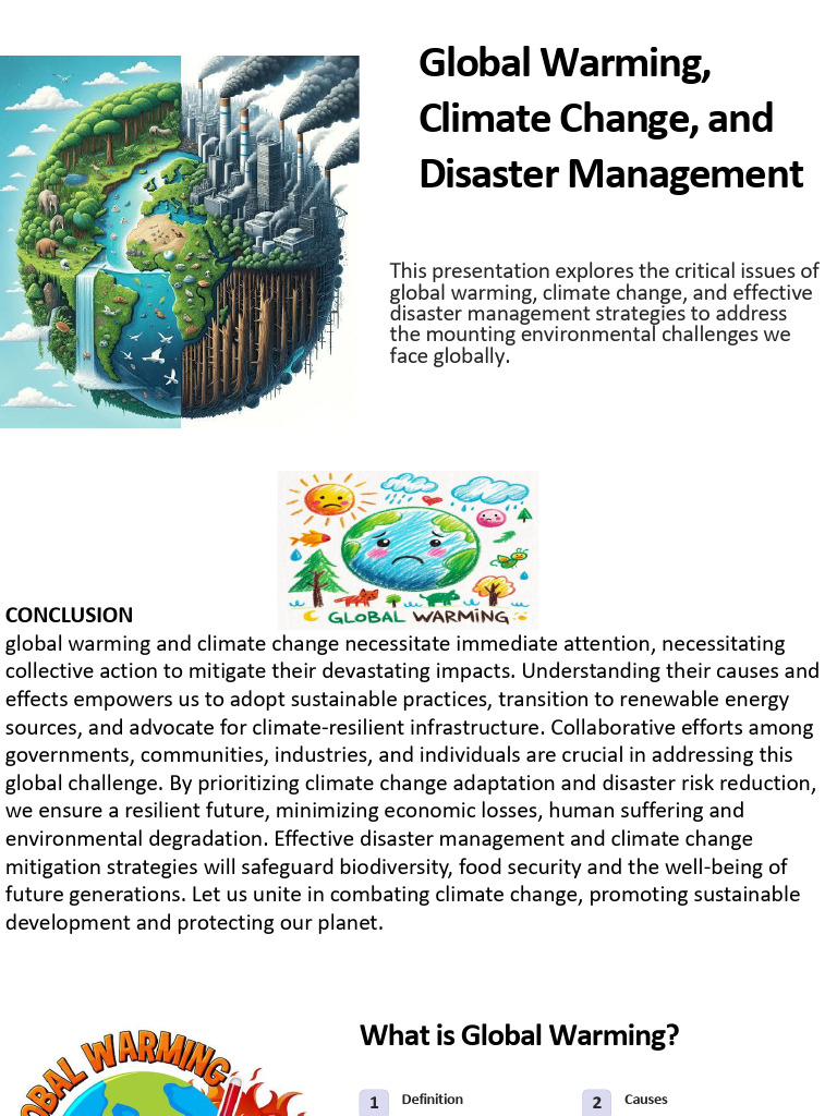 Global Warming Climate Change and Disaster Management | PDF | Climate ...