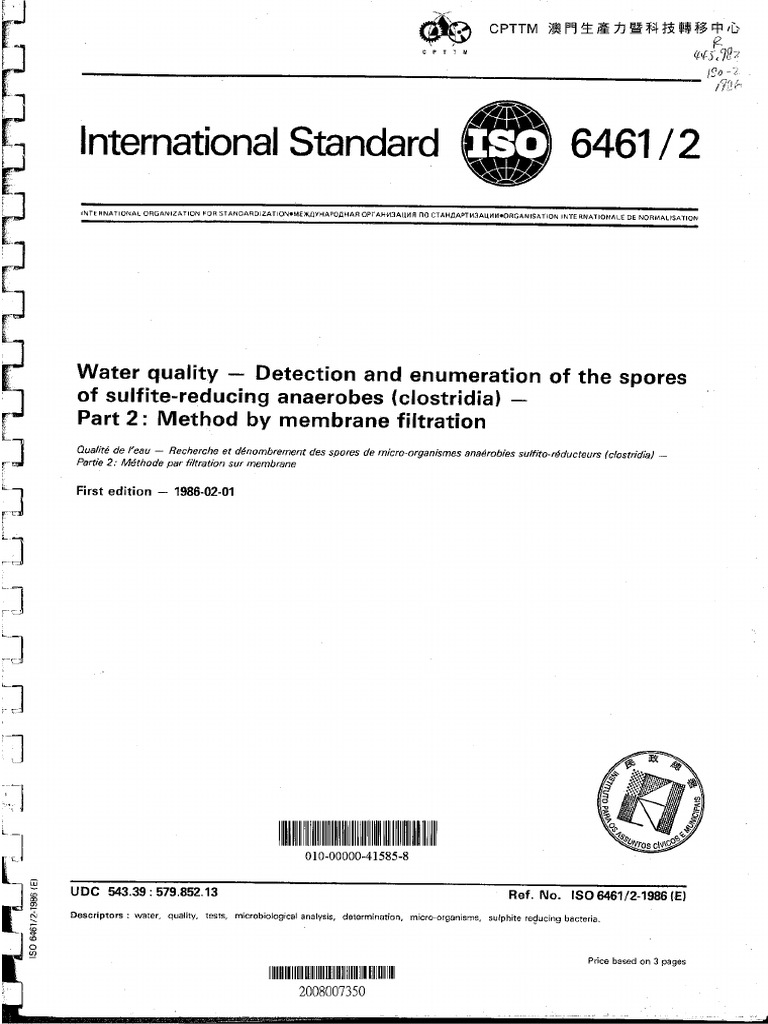 Iso 6461 - 2 - 1986 | PDF