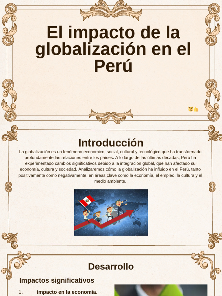 Impacto de la Globalización en Perú | PDF | Globalización | Perú