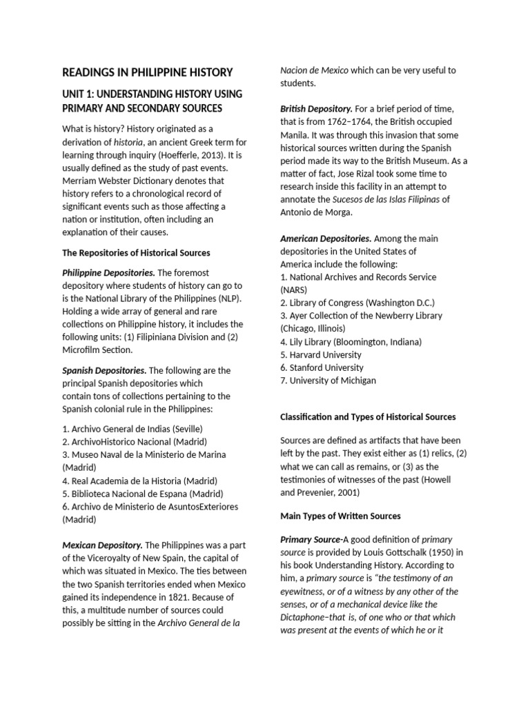 Readings in Philippine History | PDF | Philippines