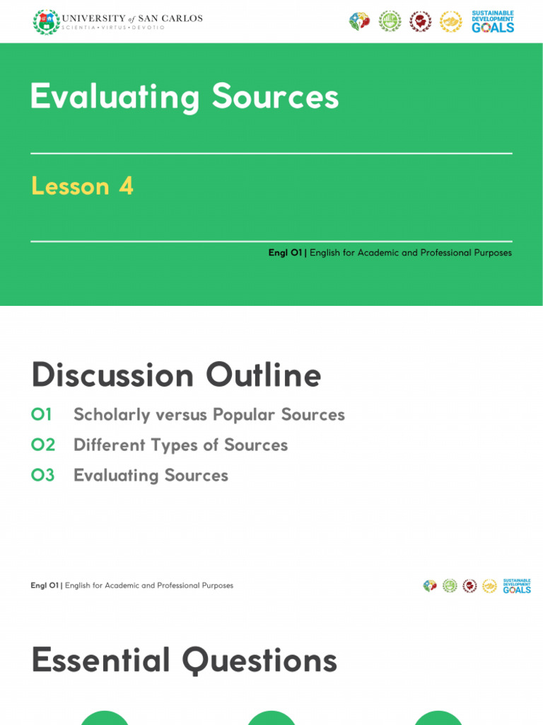 Engl 01 Lesson 4 | PDF