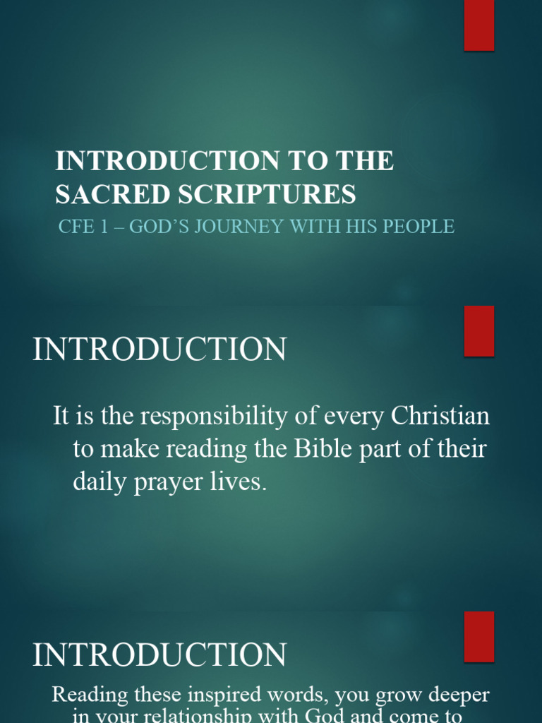 Understanding Sacred Scriptures Basics | PDF | Biblical Canon ...