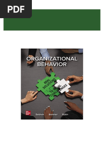 (eBook PDF) Organizational Behavior: Real Solutions to Real Challenges All Chapters Instant Download