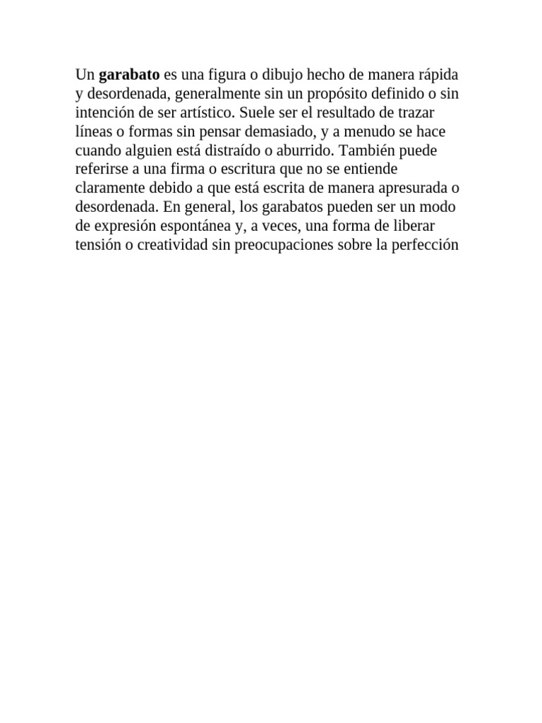 Un Garabato | PDF