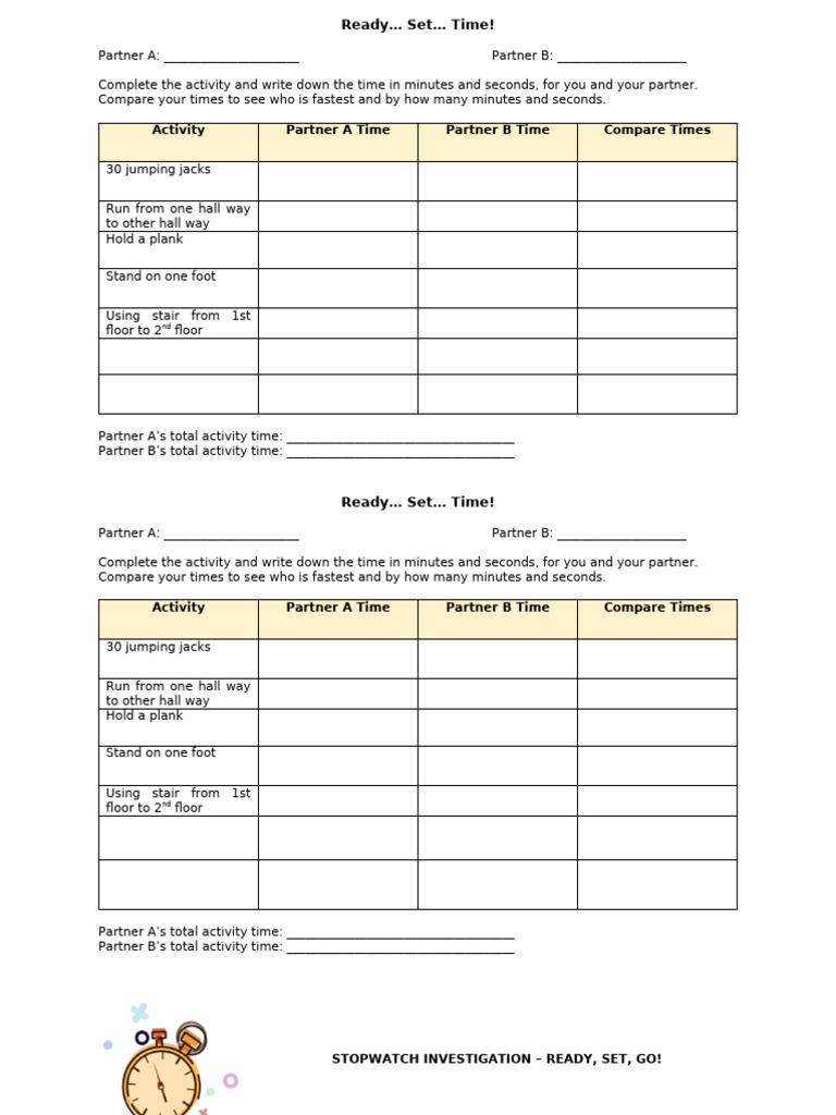 Meeting 4 - Using Stop Watch | PDF