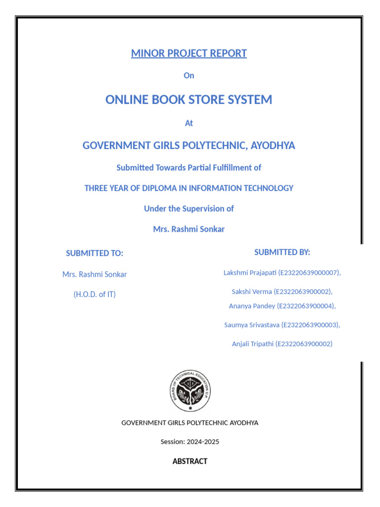 Online Book Store System | PDF | Software Development Process | Databases
