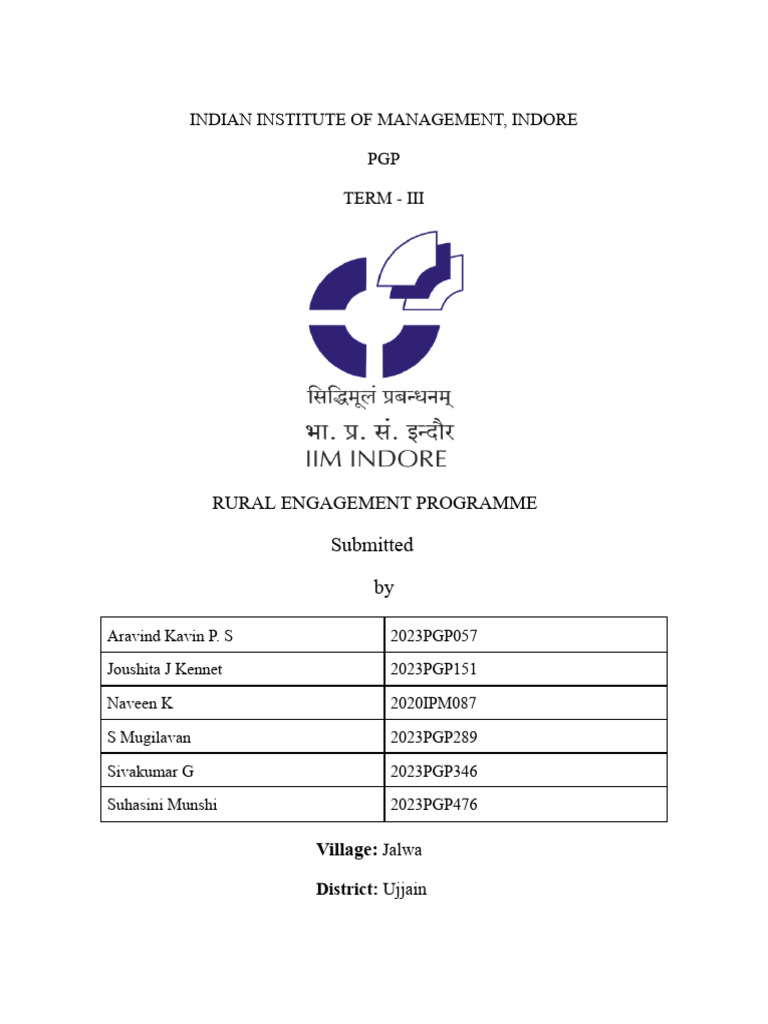 REP Report | PDF | Employment
