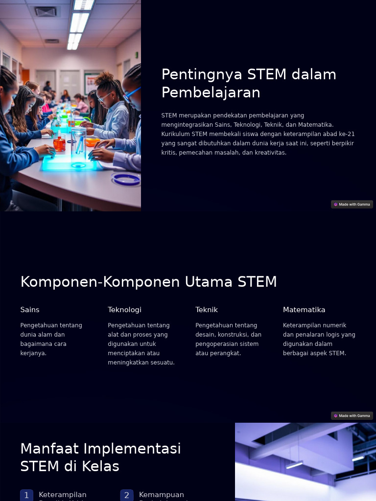 Menguak Pentingnya STEM Dalam Pembelajaran | PDF