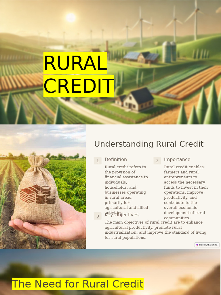 Rural-Credit Group 2 Final | PDF | Loans | Credit