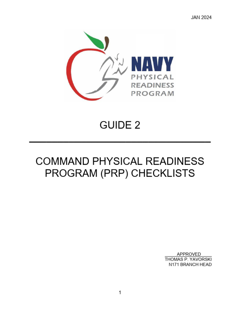 Guide 2 - Command PRP Checklists(1) | PDF | Safety | Risk Management