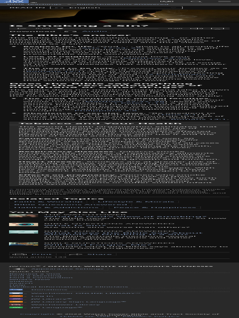 IS SMOKING A SIN CIGARETTES WEED AND THE BIBLE PRINCIPLES INVOLVED intelligence overview