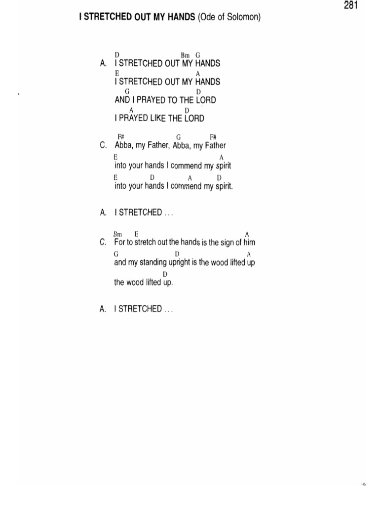 281 - I Stretched Out My Hands | PDF