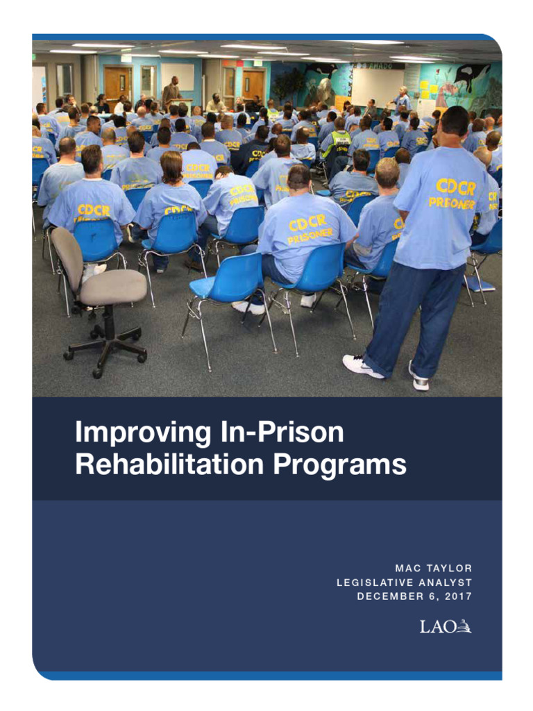 In-Prison-Rehabilitation-120617 | PDF | Rehabilitation (Penology ...