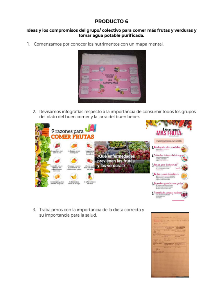 Compromisos para Comer Saludable | PDF