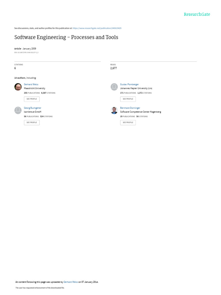 Software Engineering Processes Overview | PDF | Software Development ...
