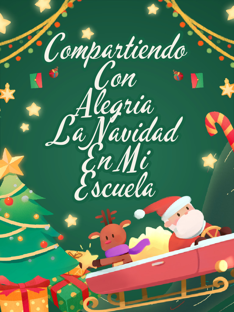 Anuncio Festival Navideño Christmas Animado Verde y Rojo | PDF