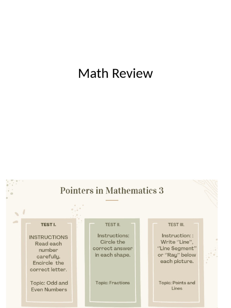 Math 3 Review | PDF