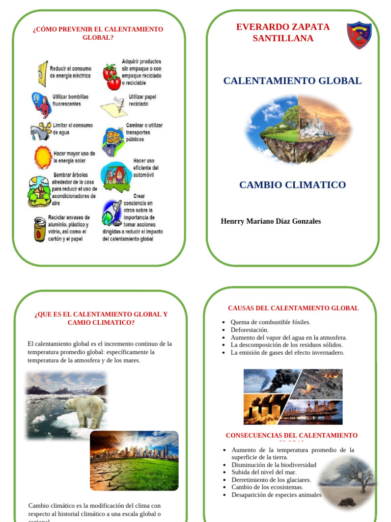 Causas y Consecuencias del Calentamiento Global | PDF
