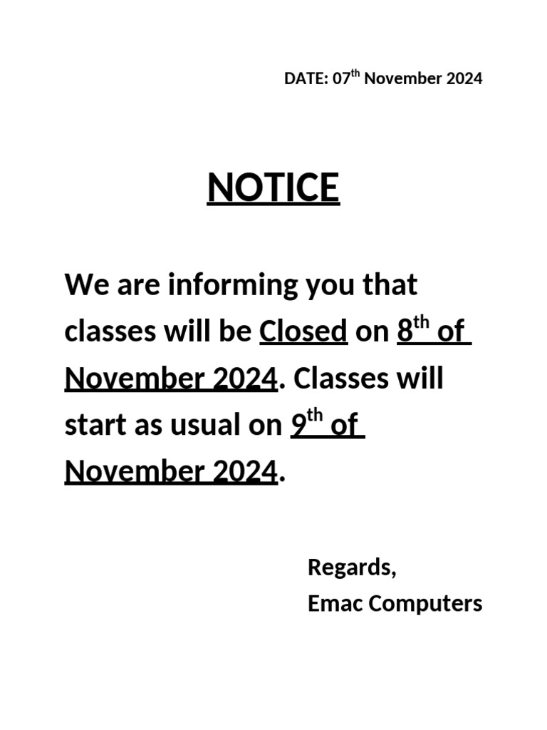 Notice | PDF