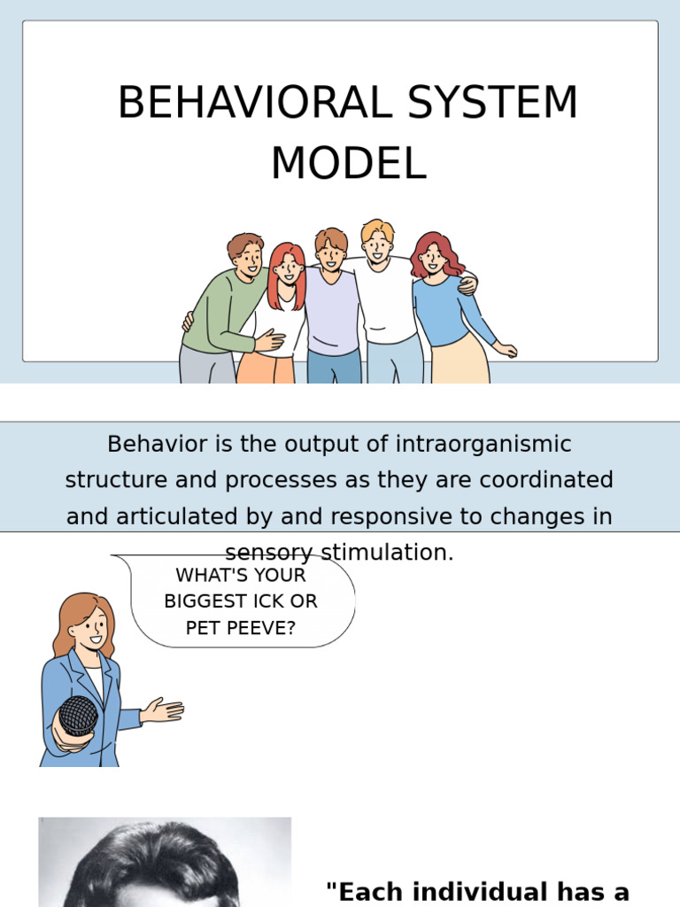 Behavioral System Model | PDF | Attachment Theory | Behavior