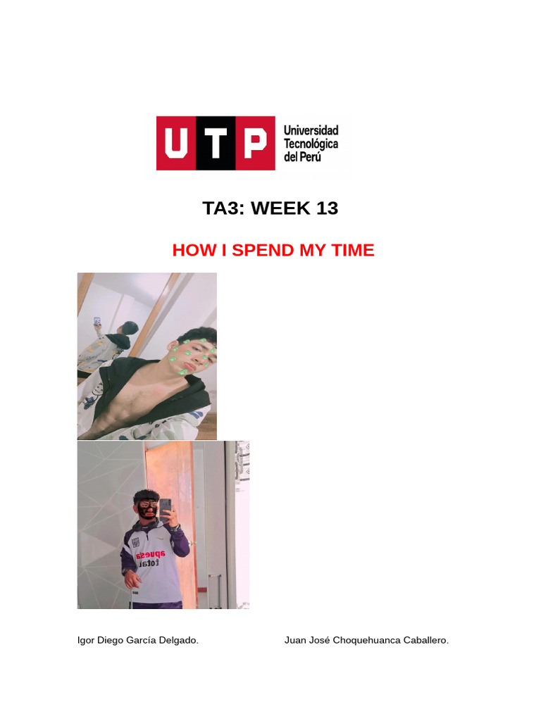 WEEK 13 TA3 Juan Caballero y Diego Garcia | PDF