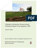 No. 1 Gilsbakki in Hvítársí A, Western Iceland Preliminary Report of Investigations